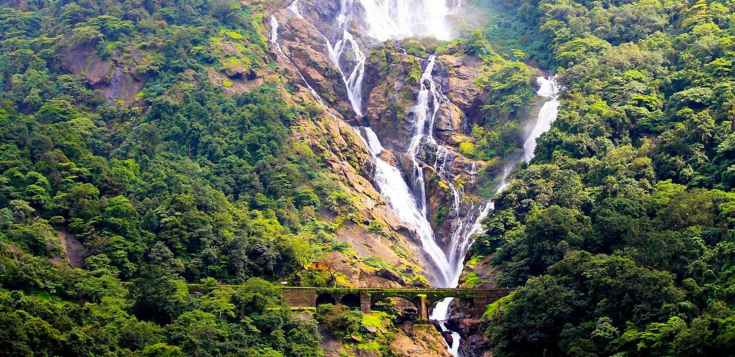 Dudhsagar waterfall in Goa